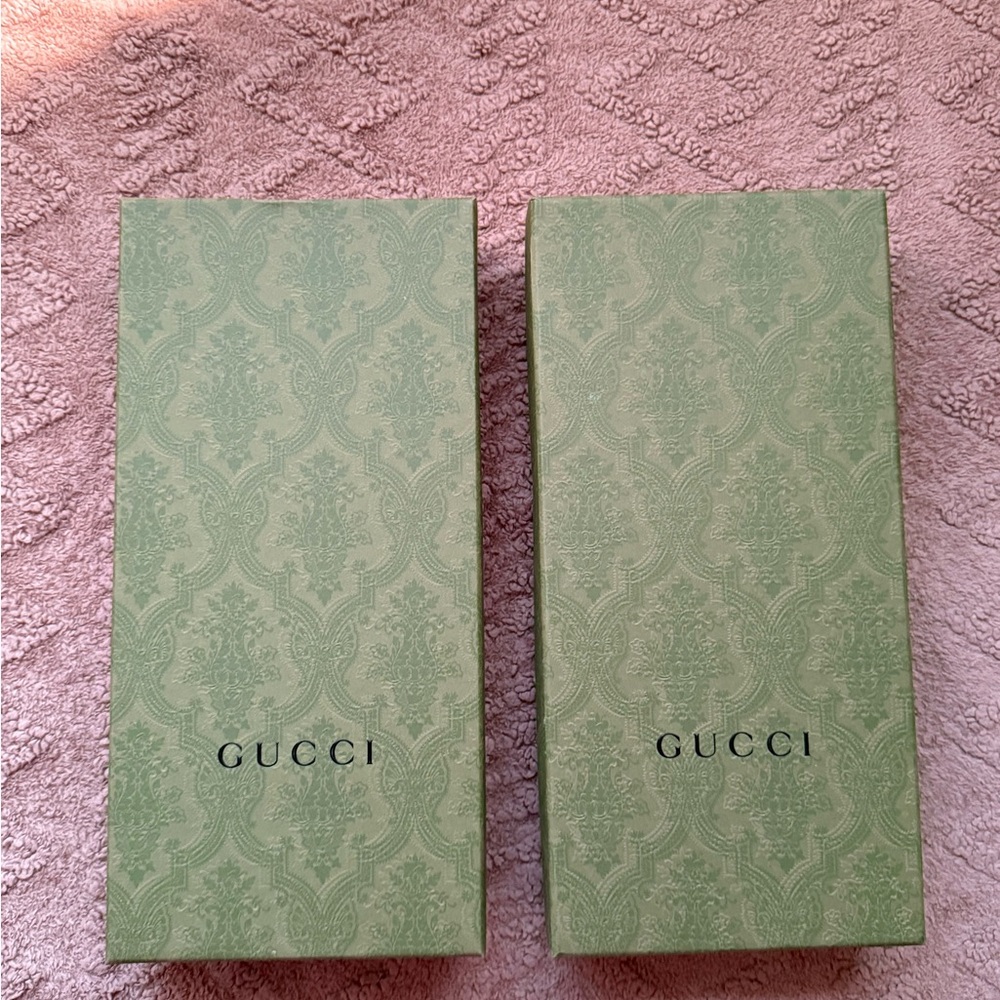 Gucci Olive Green Decorative Boxes – Set of 2